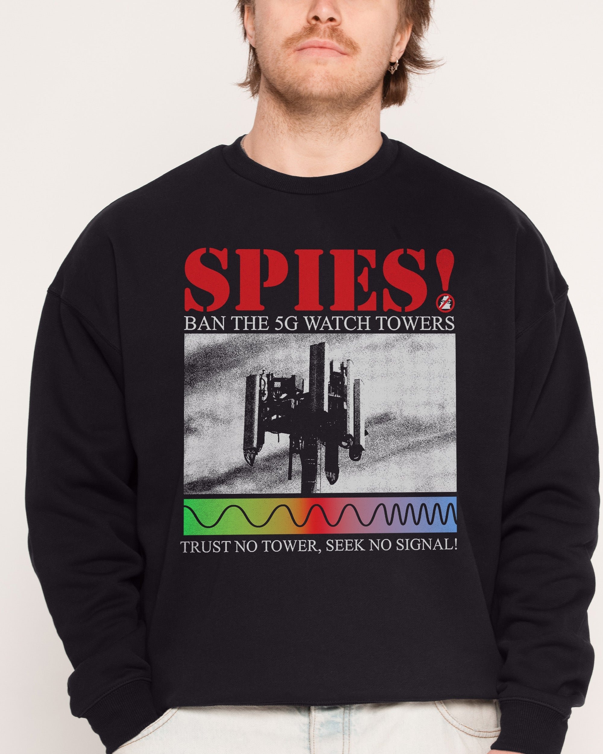 Seek No Signal Unisex Graphic Sweatshirt - Premium 340gsm Cotton Poly Blend