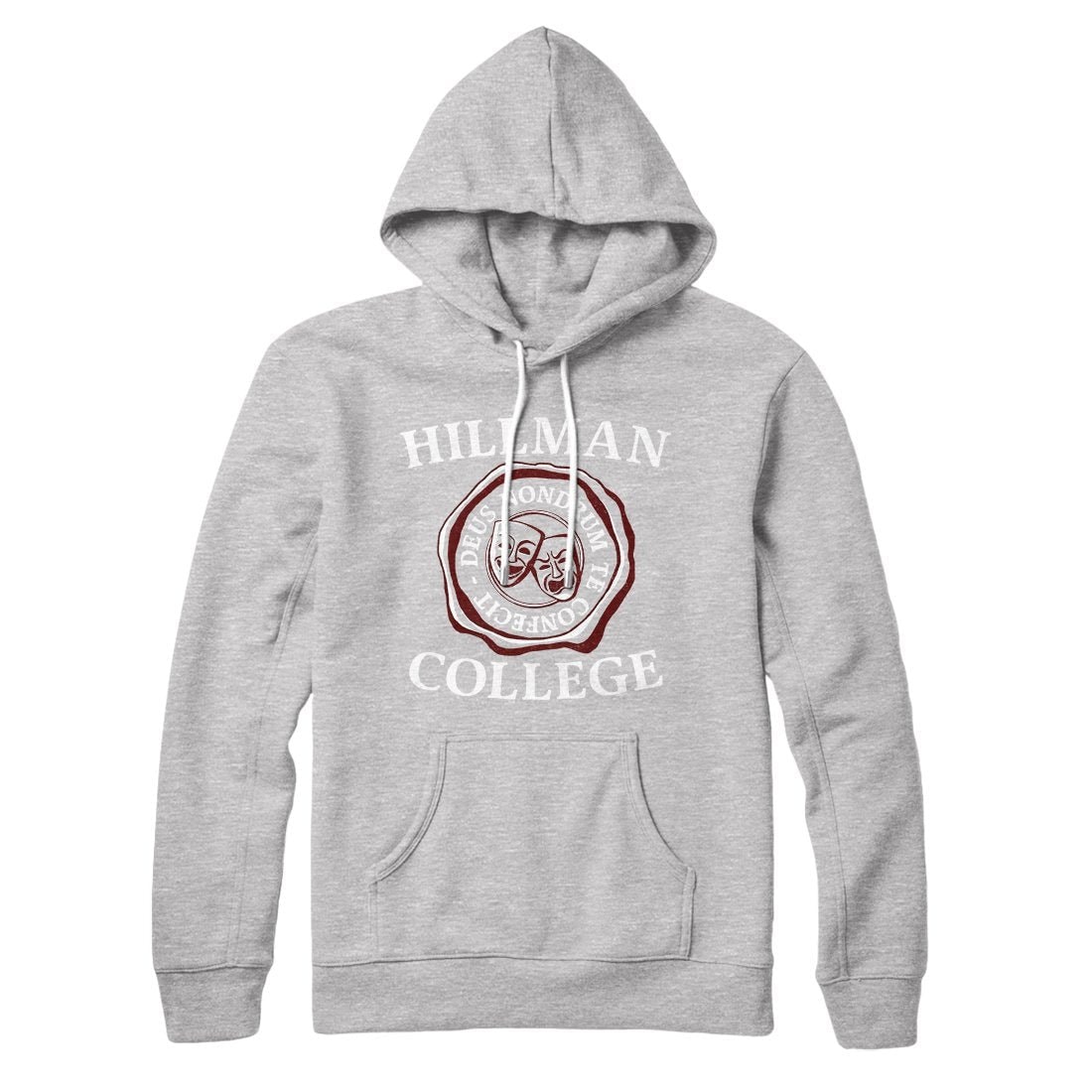 Hillman College Unisex Cotton Polyester Pullover Hoodie with Kangaroo Pocket