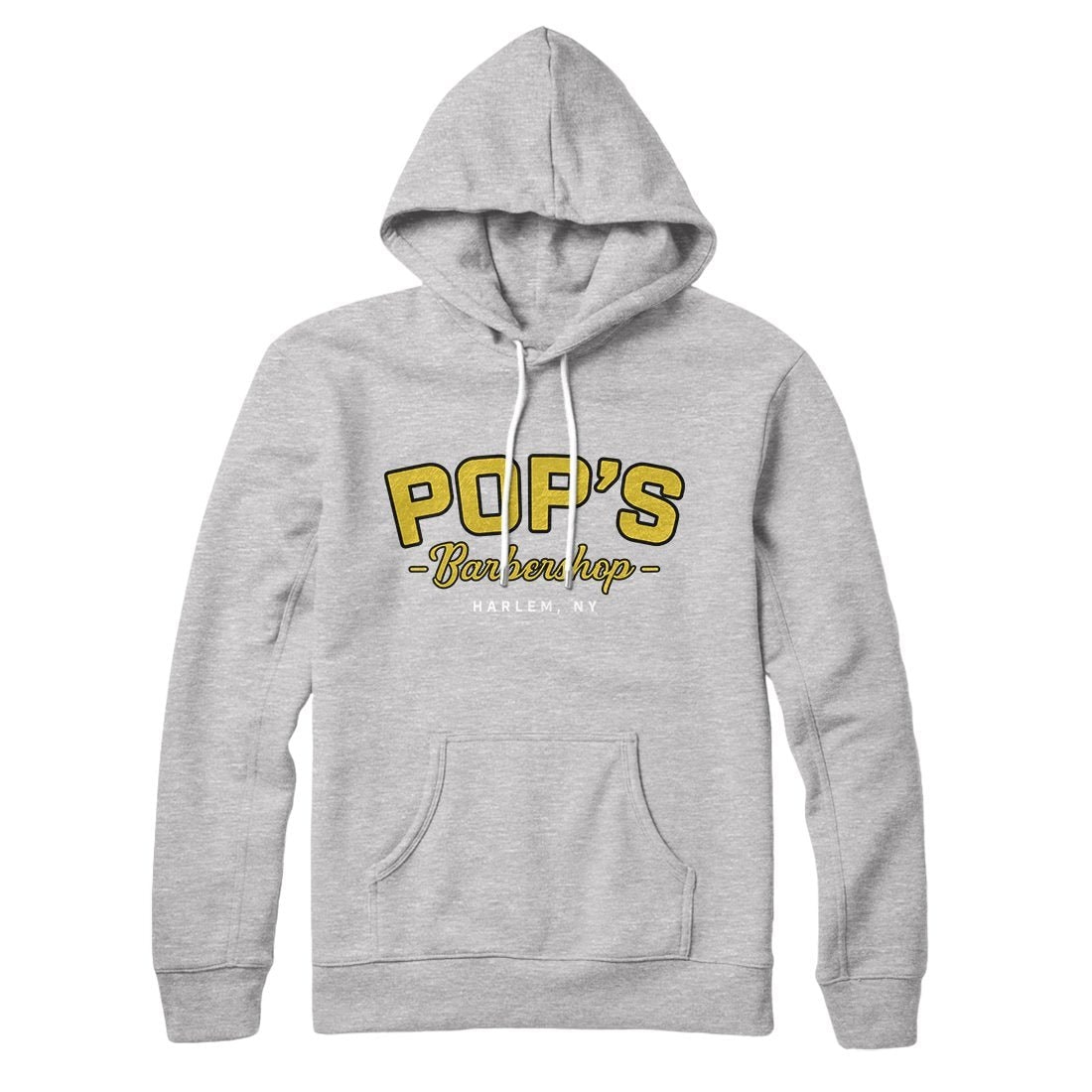 Pop's Barbershop Unisex Pullover Hoodie - Cotton Polyester Blend, Loose Fit, Kangaroo Pocket