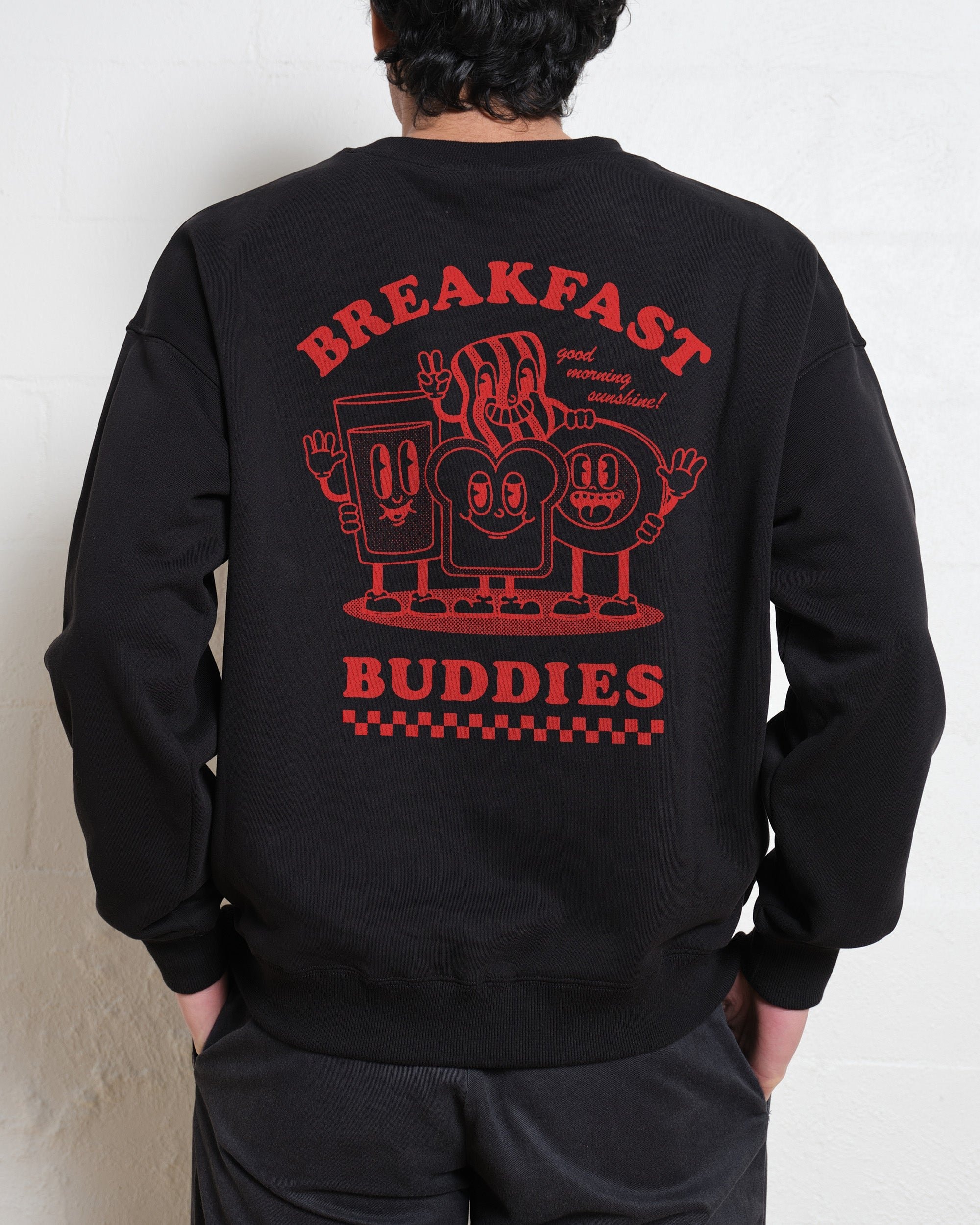 Breakfast Buddies Unisex Graphic Sweatshirt - 80% Cotton Premium 340gsm