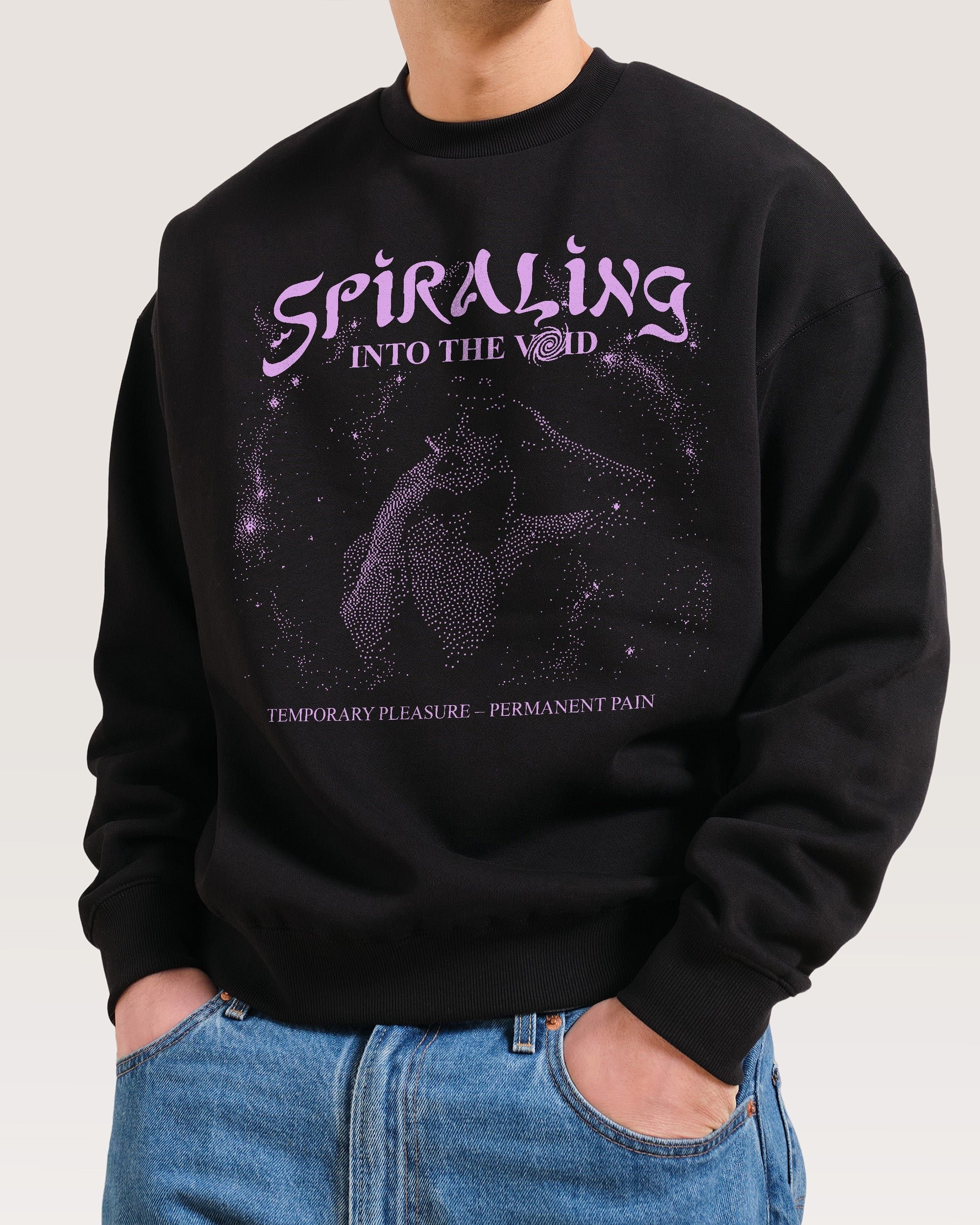 Spiralling Into the Void Unisex Graphic Sweatshirt - Threadheads 340gsm Cotton-Poly Blend