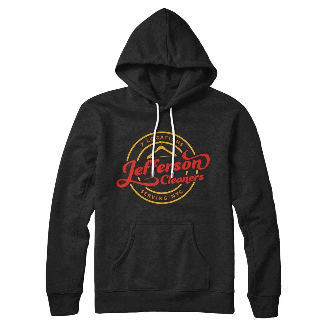 Jefferson Cleaners Unisex Pullover Hoodie - Cotton Polyester Loose Fit Kangaroo Pocket