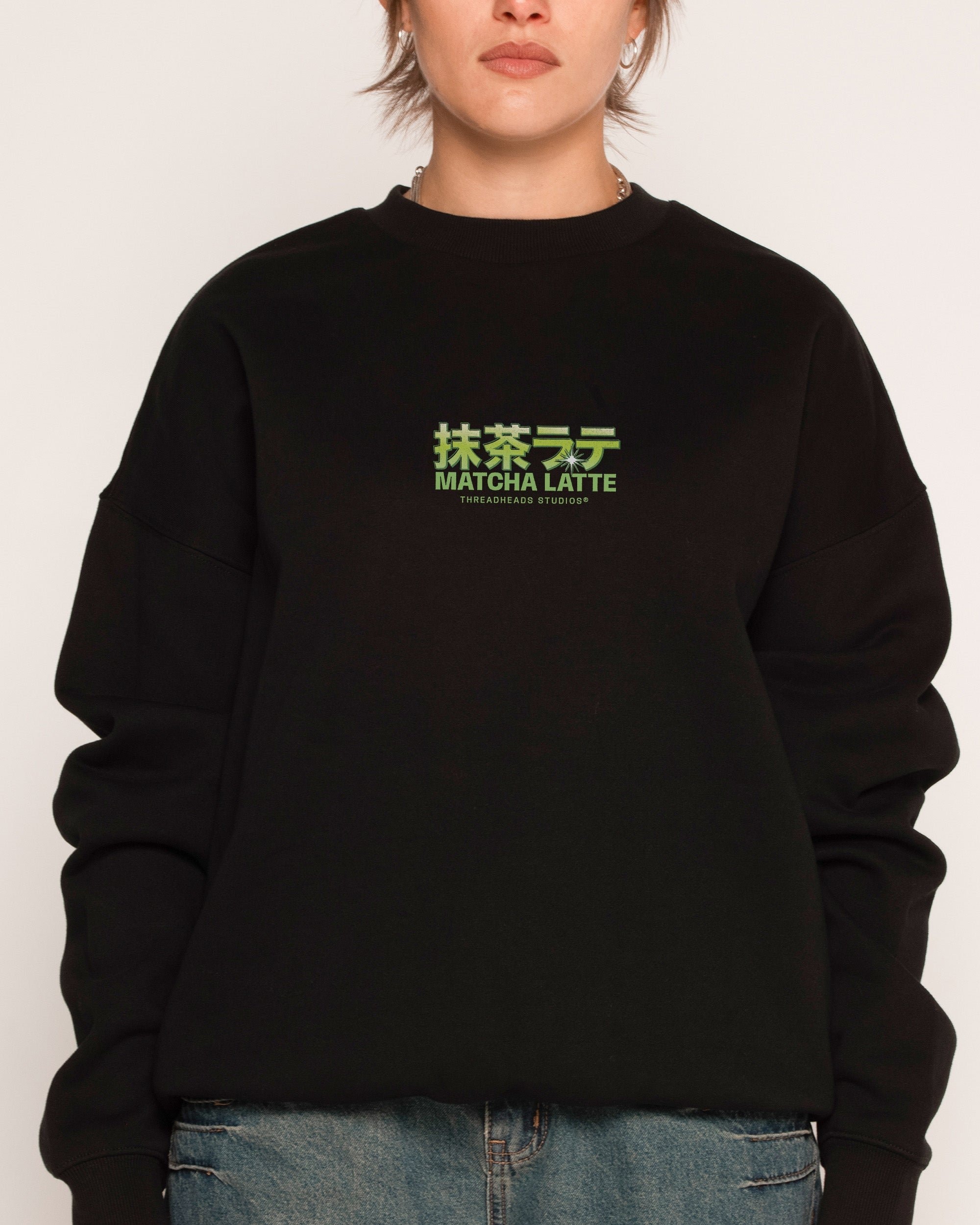 Matcha Latte Unisex Sweatshirt - Premium 340gsm Cotton Poly Blend Graphic Print